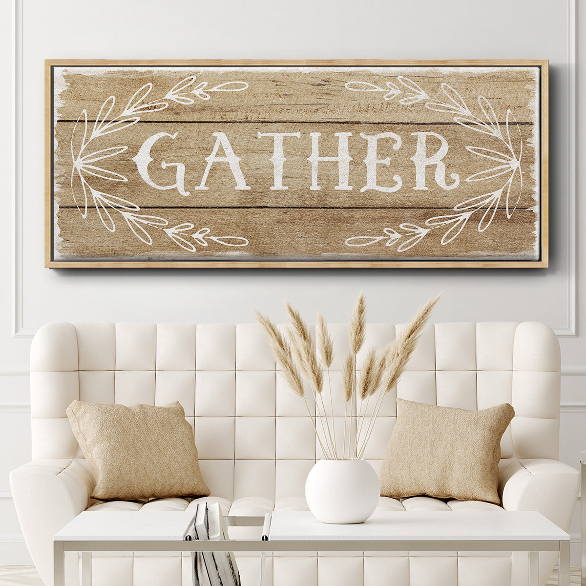 Gather - Floater Framed Canvas Print