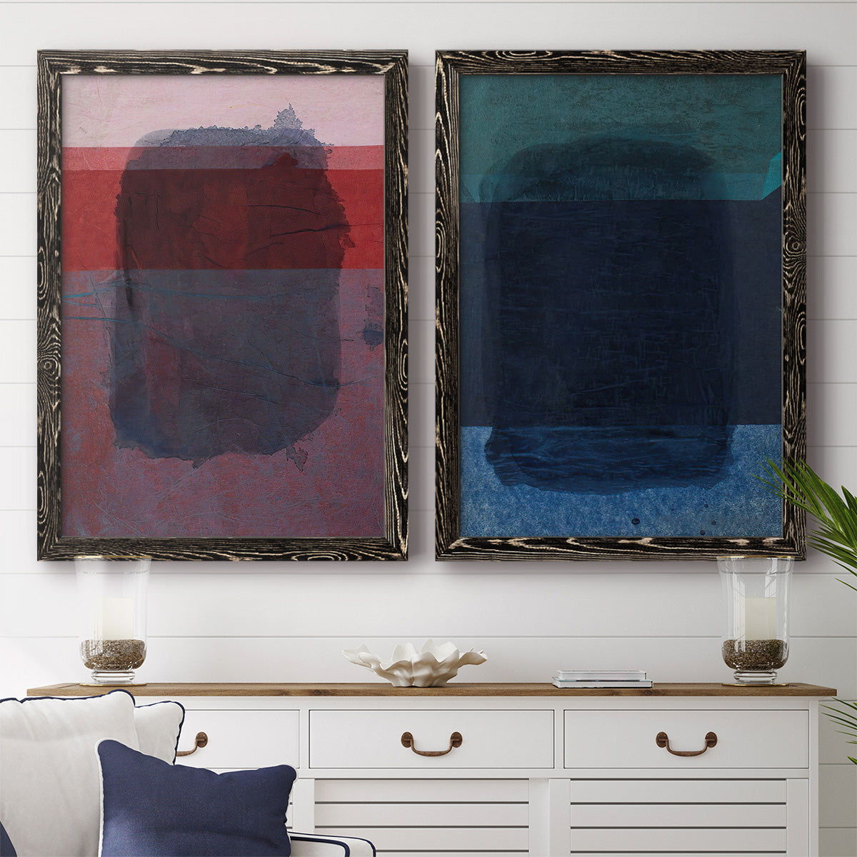 Remembering Rothko I - Premium Framed Canvas 2 Piece Set - Ready to Hang