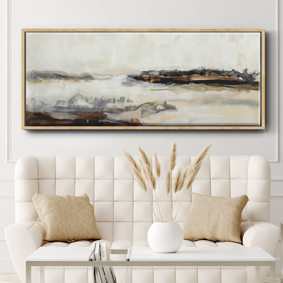 Joyful Horizon II - Floater Framed Canvas Print
