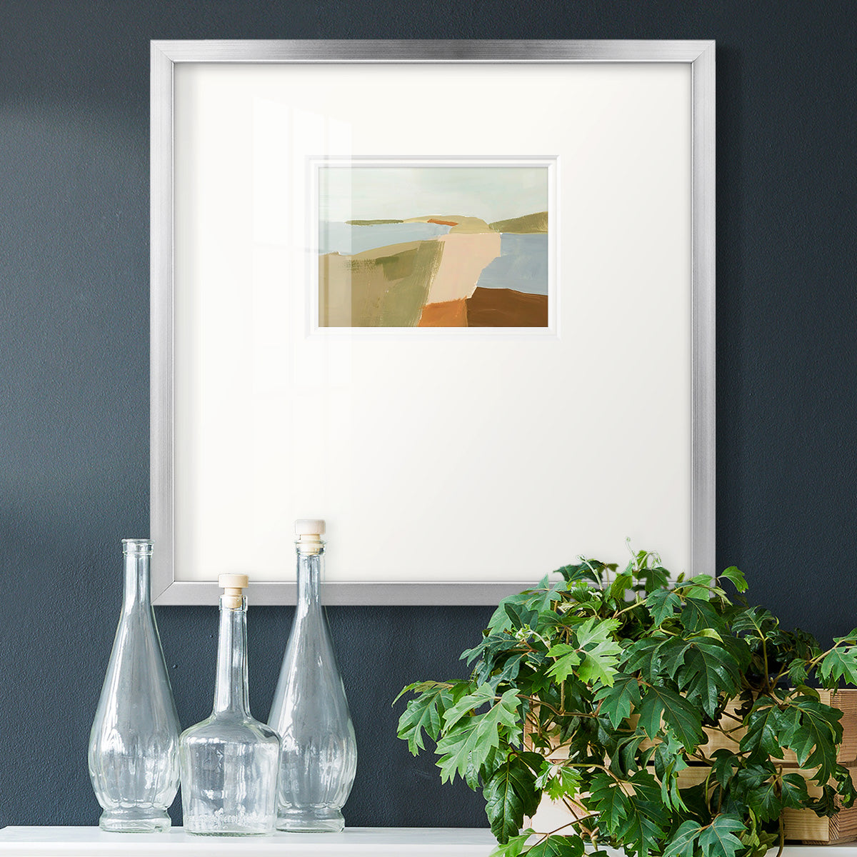 Stacked Landscape II Premium Framed Print Double Matboard