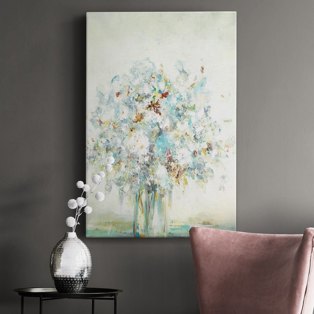 Textured Bouquet - Canvas Art Print