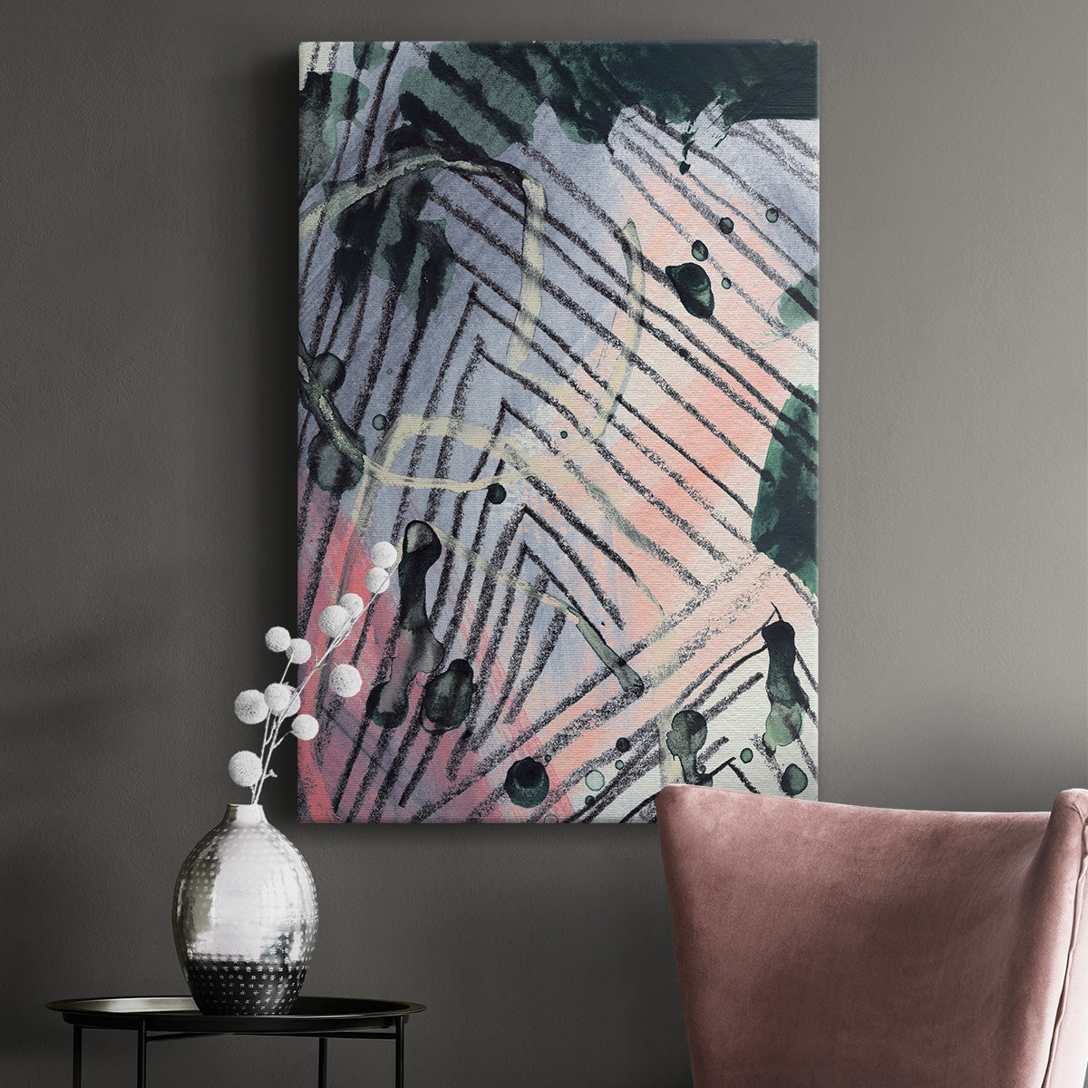 Angled Spaces IV Premium Gallery Wrapped Canvas - Ready to Hang