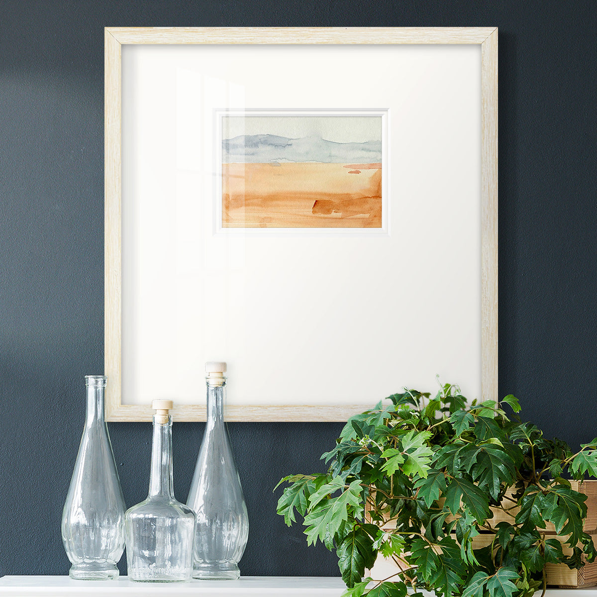 Ash Blue Horizon II Premium Framed Print Double Matboard