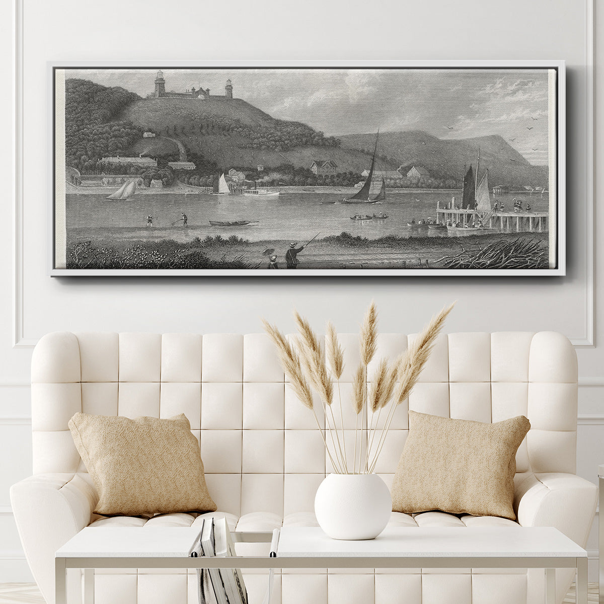 The Highlands of the Neversink - Floater Framed Canvas Print