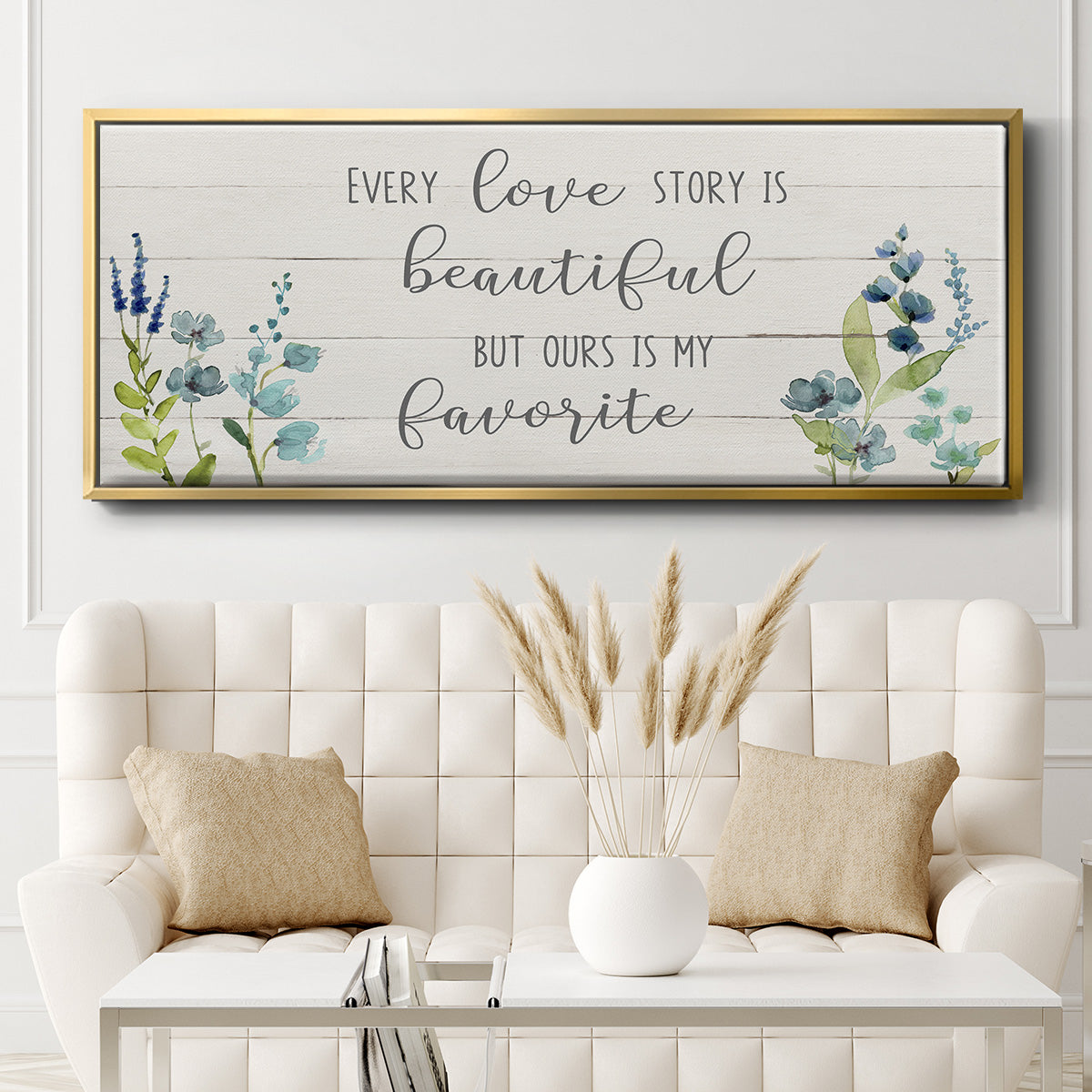 Love Story - Floater Framed Canvas Print