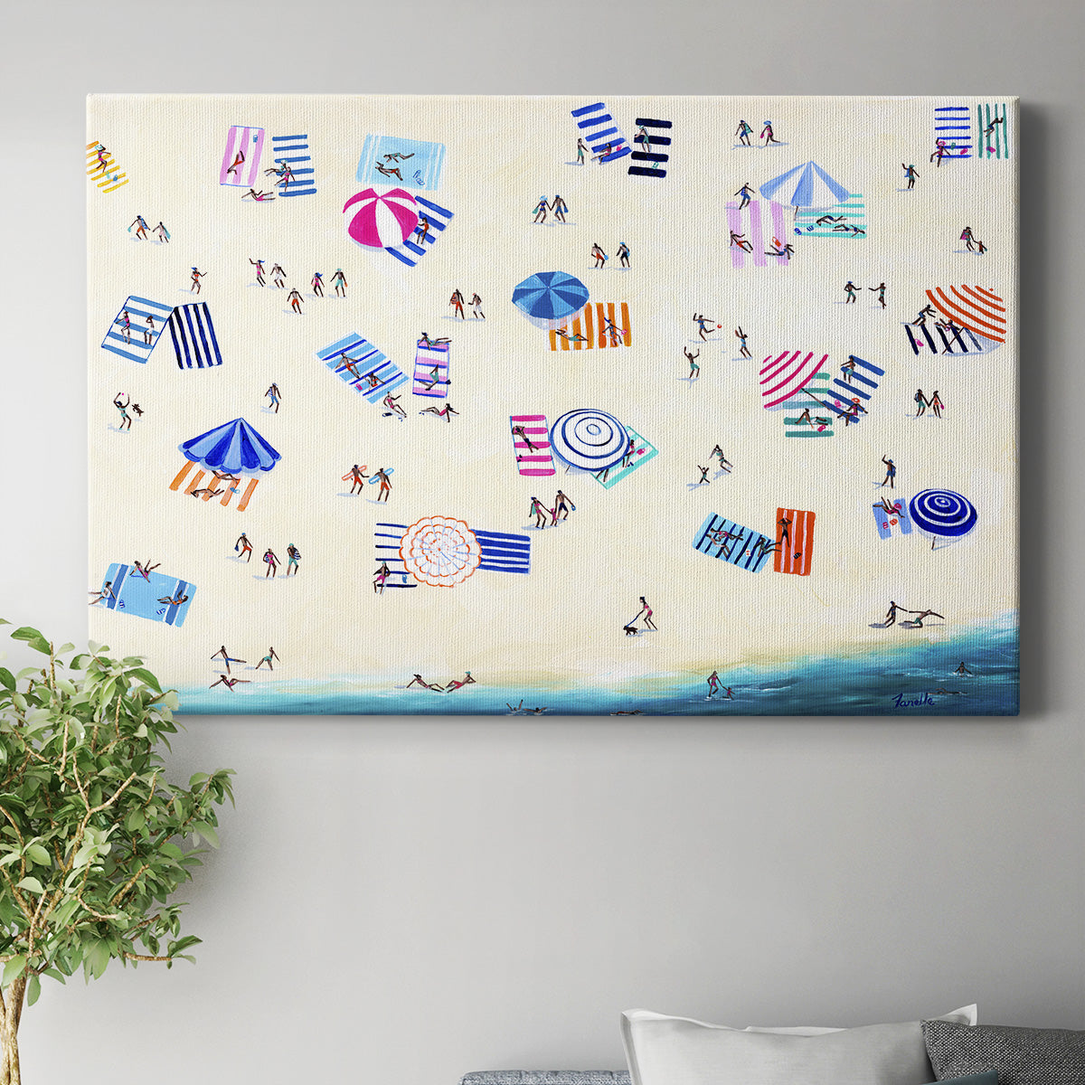 Colorful Beach - Canvas Art Print