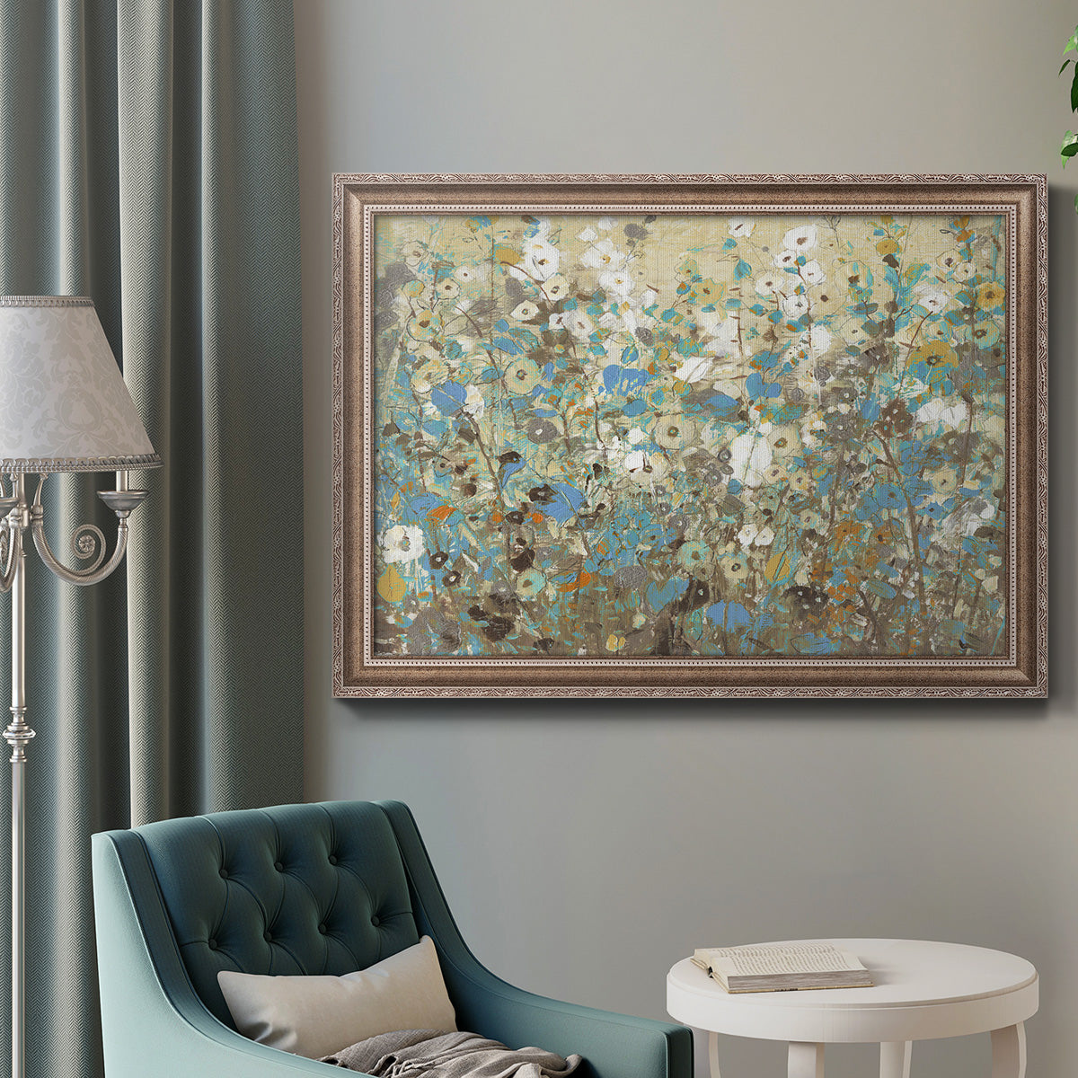 Flowering Vines I Premium Framed Canvas- Ready to Hang