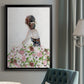 Beautiful Floral Contemplation II - Modern Framed Canvas Print