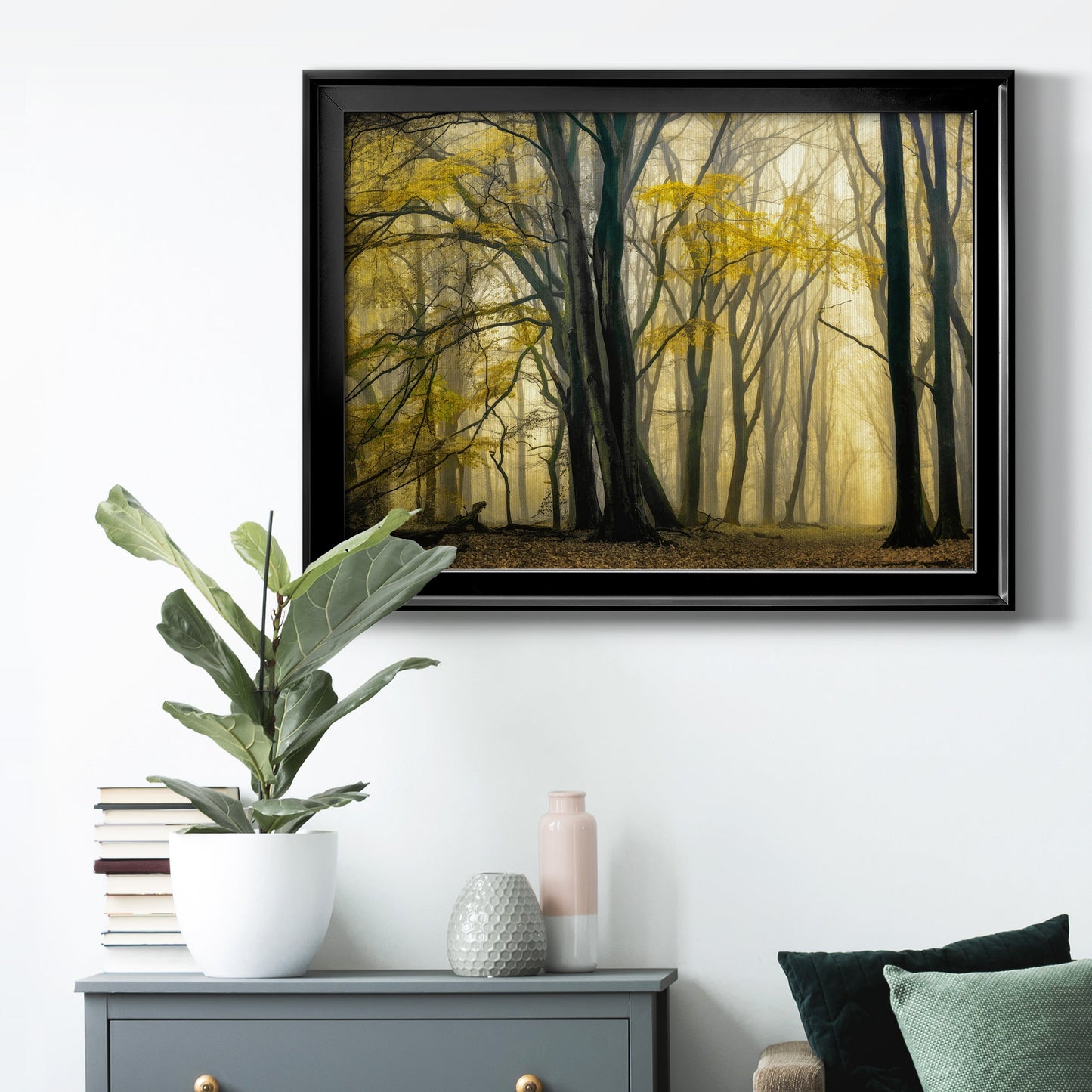 In Love with Golden Fall Premium Classic Framed Canvas - Ready to Hang