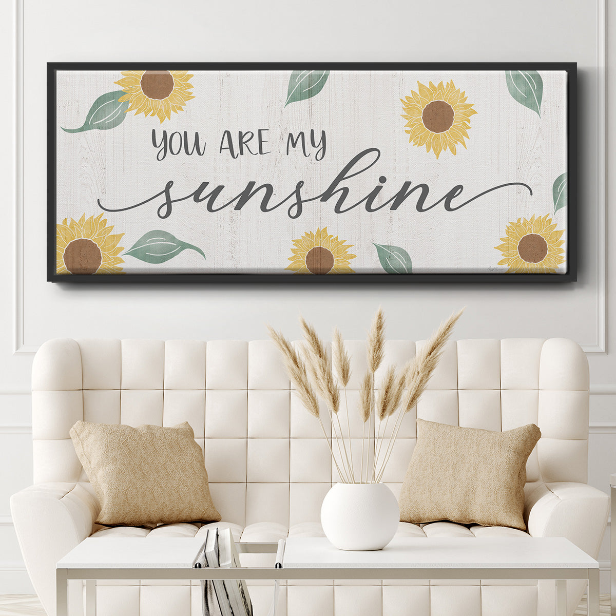 You Are My Sunshine - Floater Framed Canvas Print