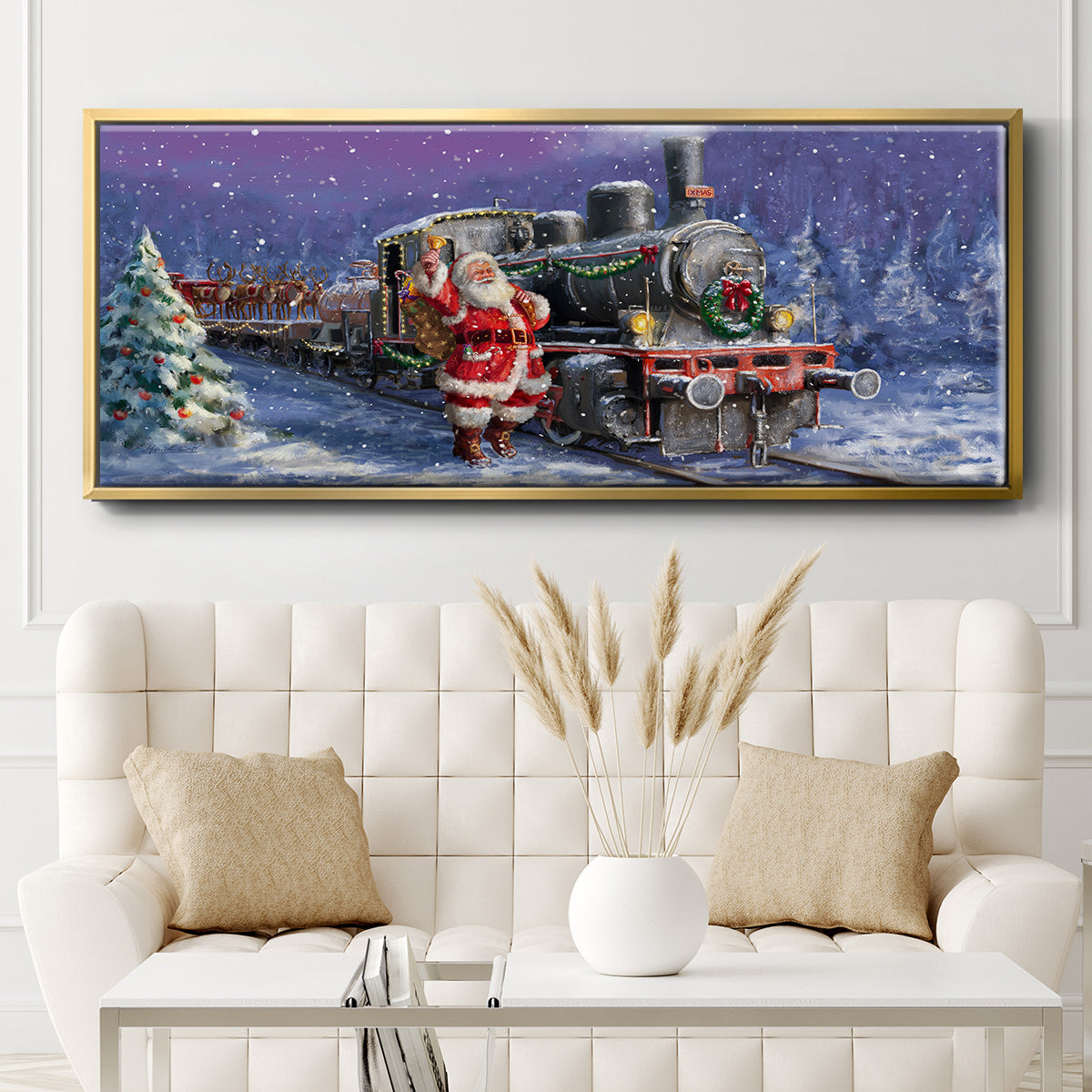 All Aboard - Floater Framed Canvas Print