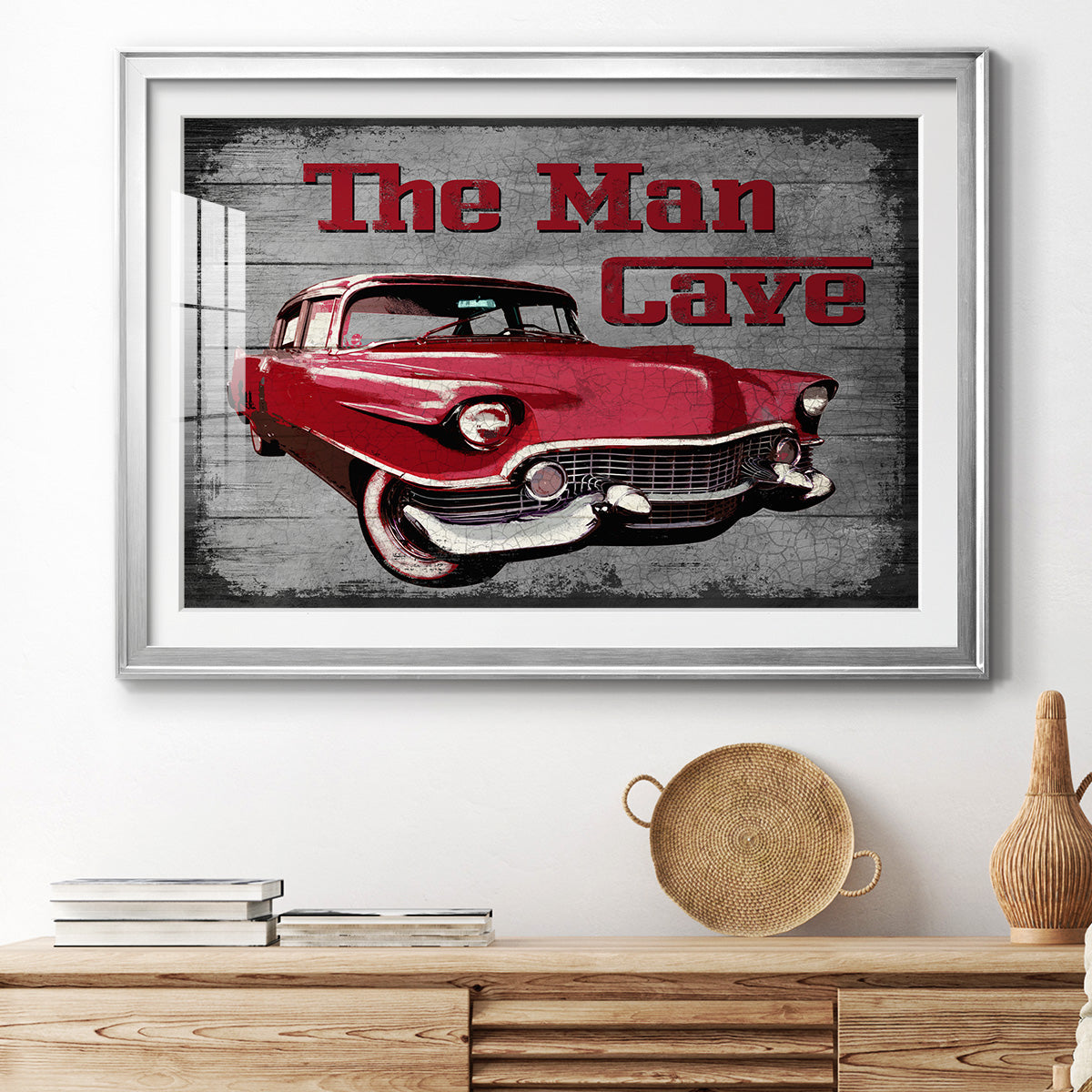 The Man Cave - Modern Framed Art Print