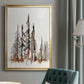 Rustic Evergreens II - Modern Framed Canvas Print