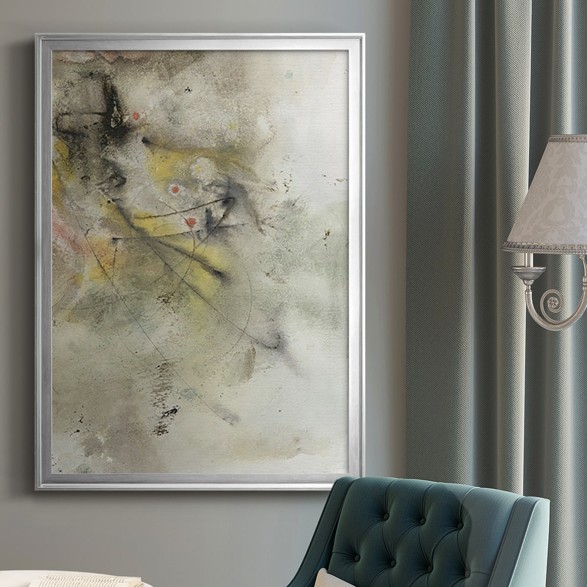 Soft Inspiration II - Modern Framed Canvas Print