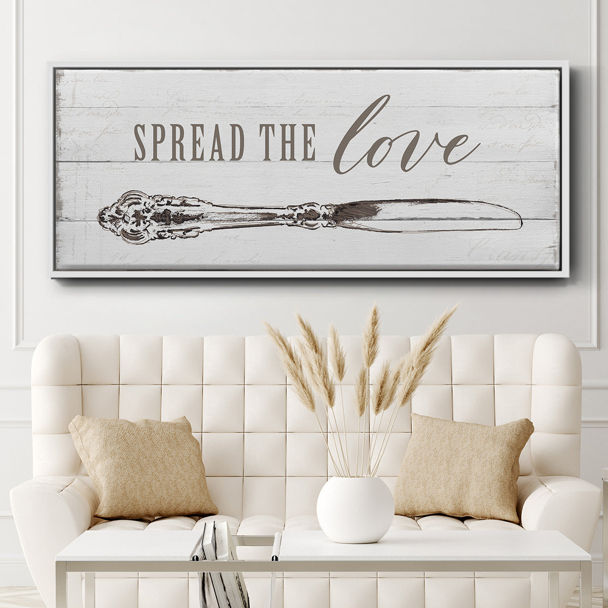 Spread the Love - Floater Framed Canvas Print