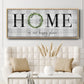 Home is Our Happy Place - Floater Framed Canvas Print