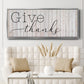 Give Thanks - Floater Framed Canvas Print