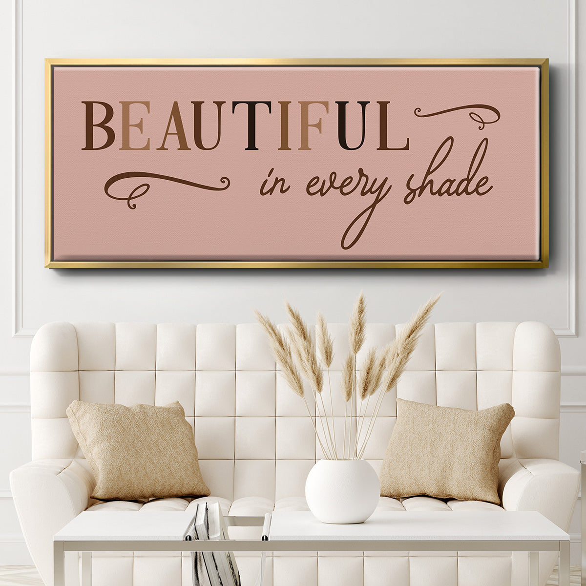 Every Shade - Floater Framed Canvas Print