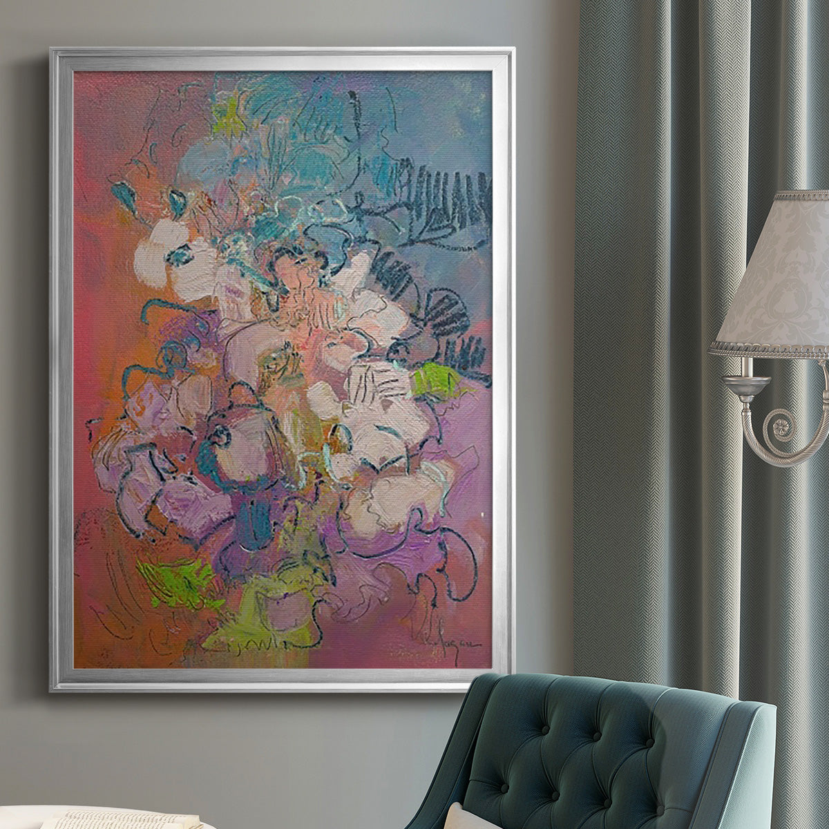 Archipelago - Modern Framed Canvas Print