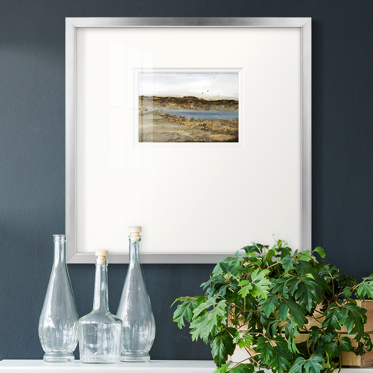 RETREATING WITHIN Premium Framed Print Double Matboard