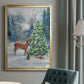 Winter Gathering - Modern Framed Canvas Print