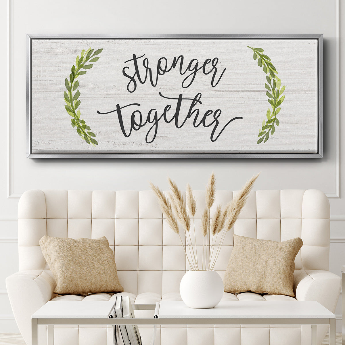 Stronger Together - Floater Framed Canvas Print