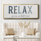 Relax - Floater Framed Canvas Print