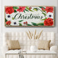 Christmas Flora Wreath Collection D - Floater Framed Canvas Print