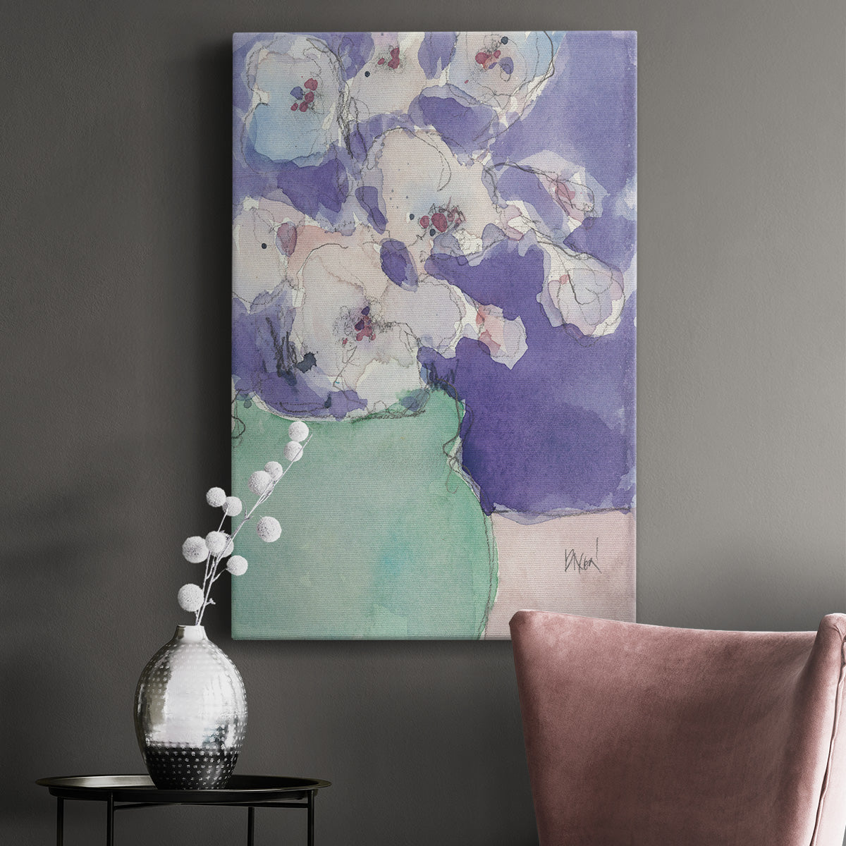 Floral Objects I - Canvas Art Print