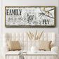 Family Gives Us - Floater Framed Canvas Print
