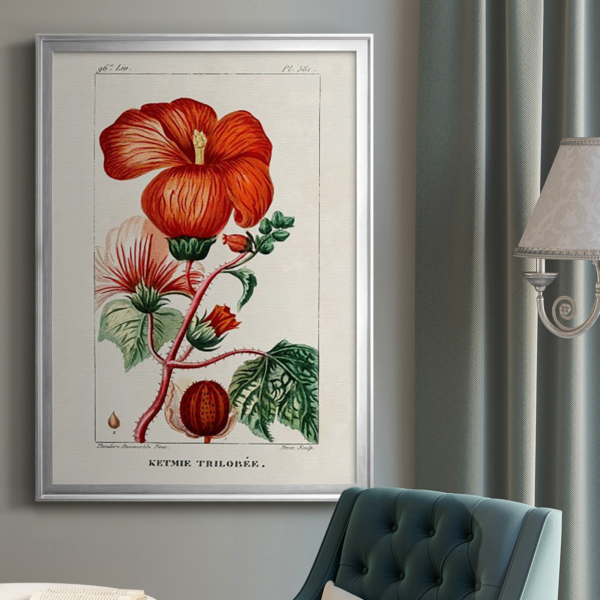 Turpin Tropical Botanicals VII - Modern Framed Canvas Print