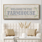 Welcome to the Farmhouse - Floater Framed Canvas Print