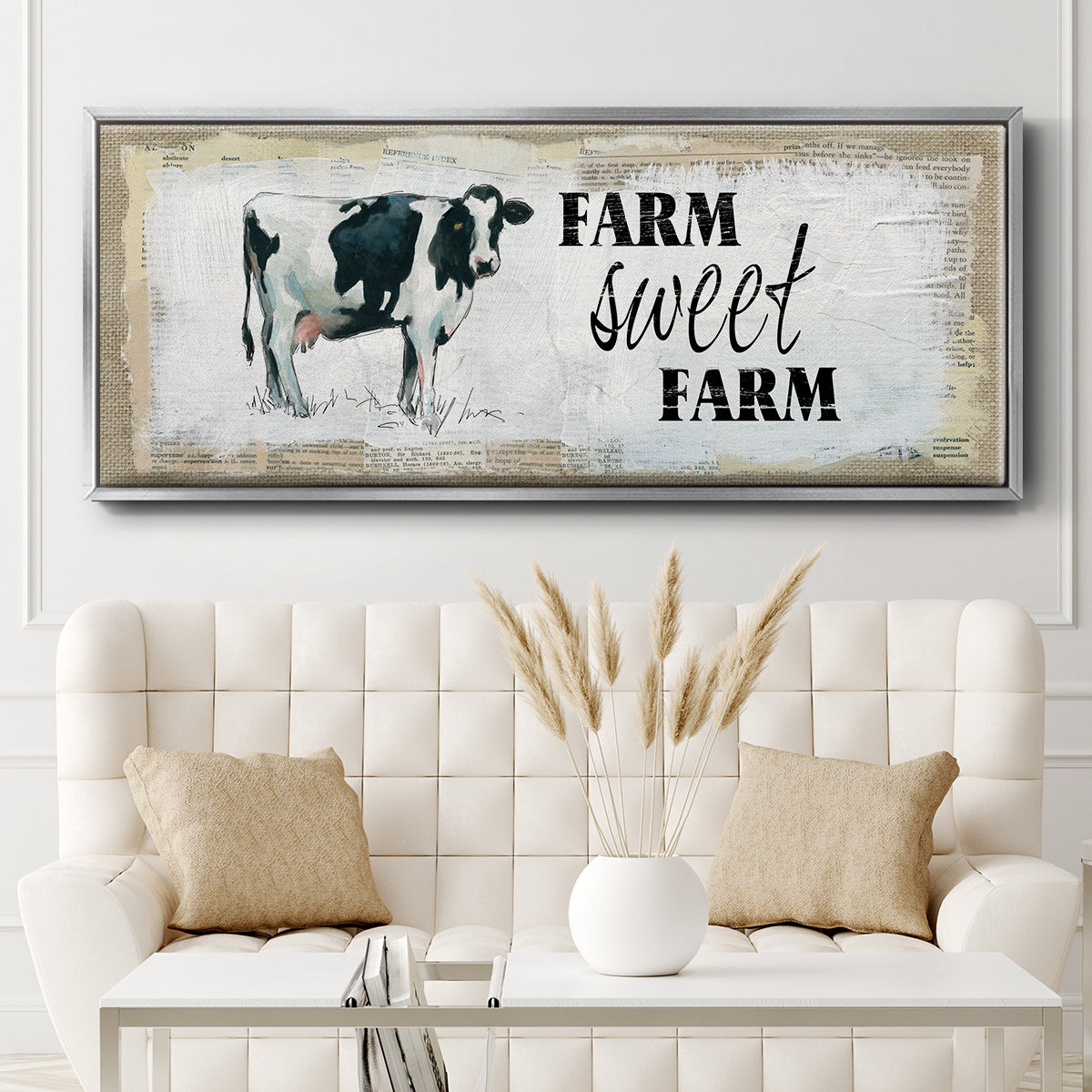 Farm Sweet Farm II - Floater Framed Canvas Print