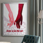 Groovy Love II - Modern Framed Canvas Print