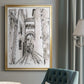 Europe Street Sketches II - Modern Framed Canvas Print