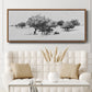 Treeline Sketch II - Floater Framed Canvas Print