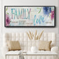 Family Love Story - Floater Framed Canvas Print