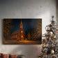 Warm Lantern Serenade of Evergreen - Canvas Art Print