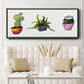 Vibing Succulents I - Floater Framed Canvas Print