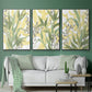 Sea Grass Fresco I - Framed Premium Gallery Wrapped Canvas L Frame 3 Piece Set - Ready to Hang