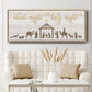 Silent Night Nativity - Floater Framed Canvas Print