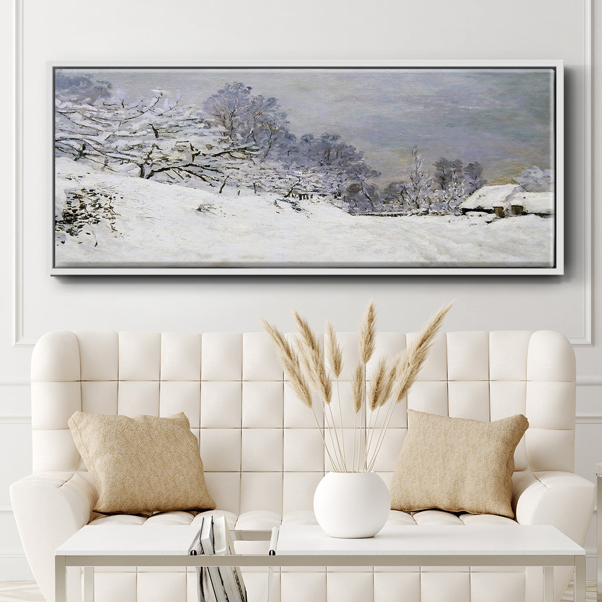The Road in Front of Saint - Floater Framed Canvas Print