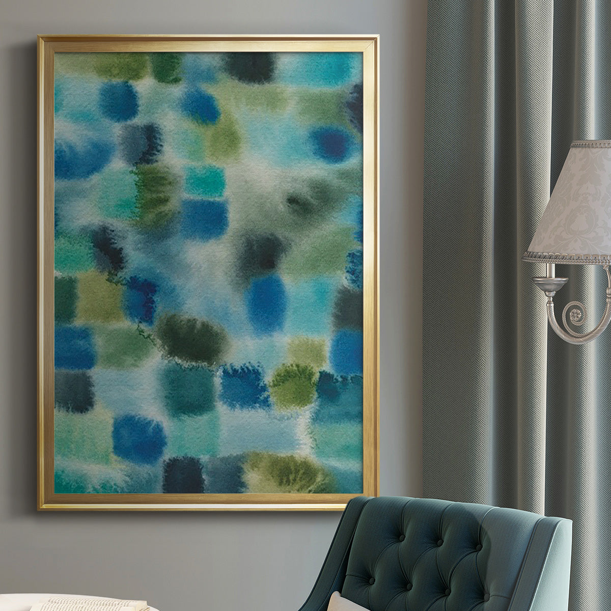 Earthy Plexus I - Modern Framed Canvas Print