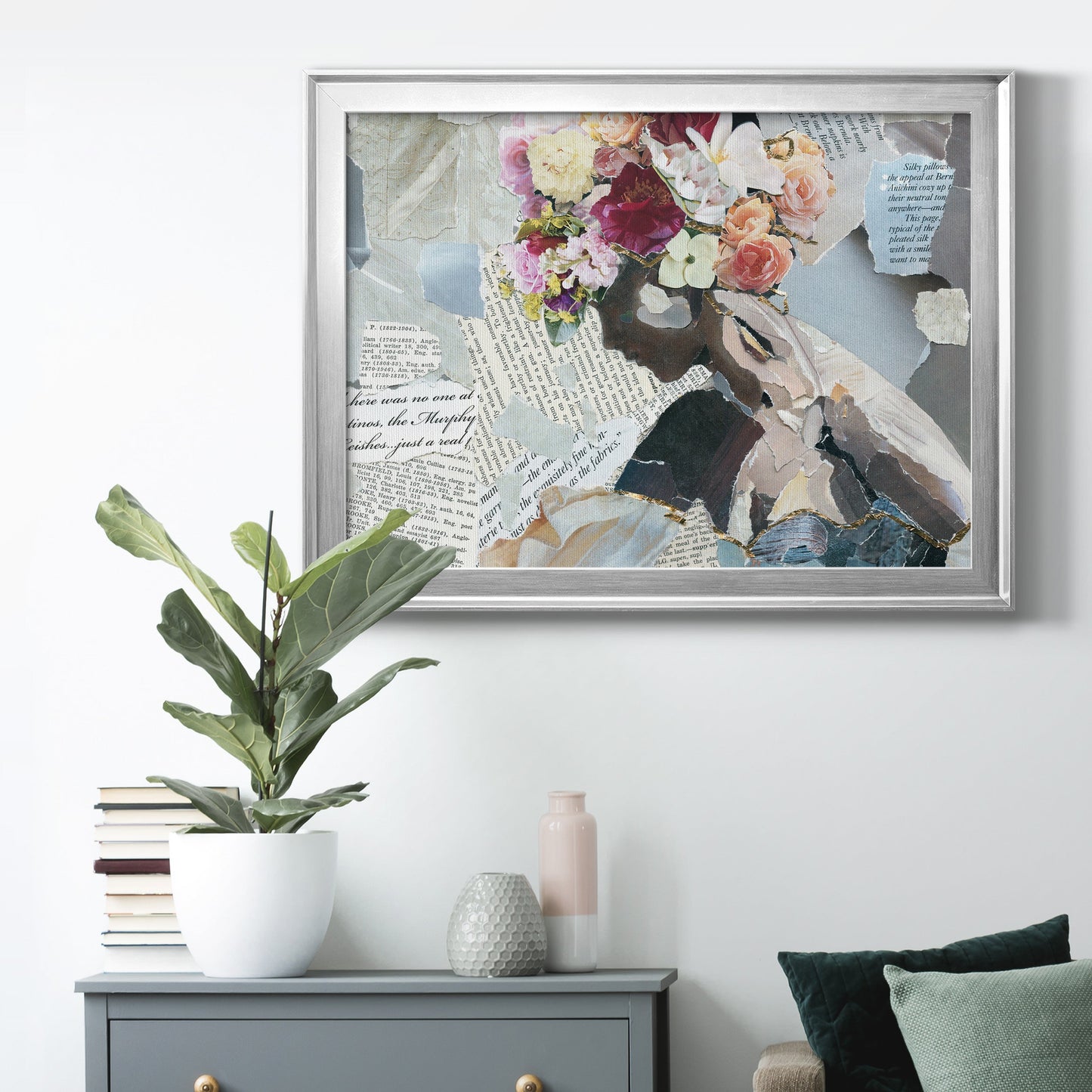Contemplation II - Modern Framed Canvas Print
