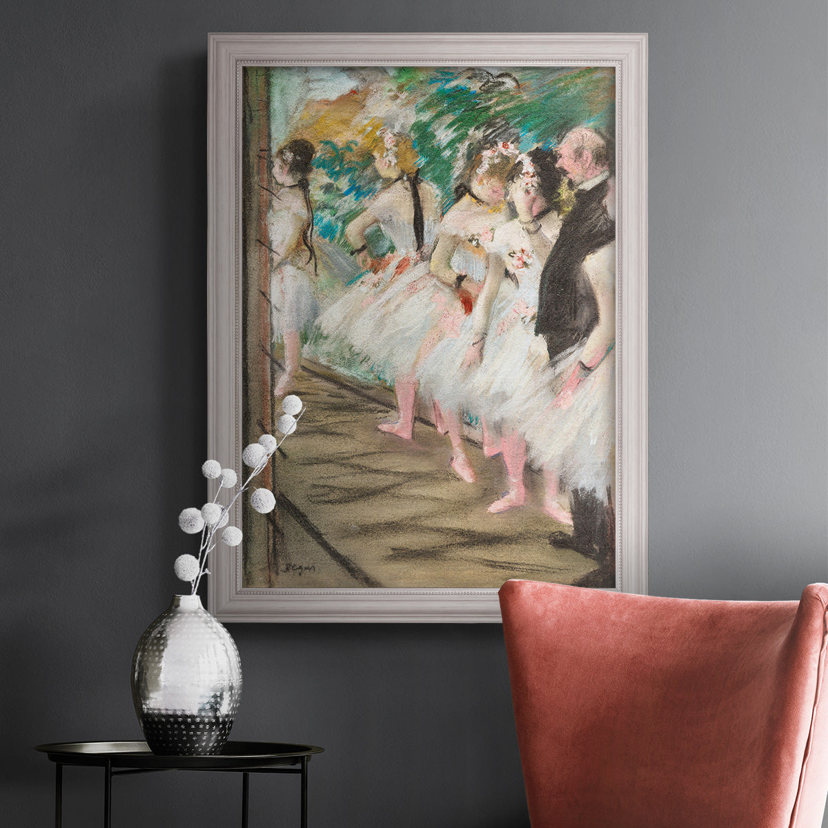 The Ballet, 1880 - Ornate Framed Canvas Print