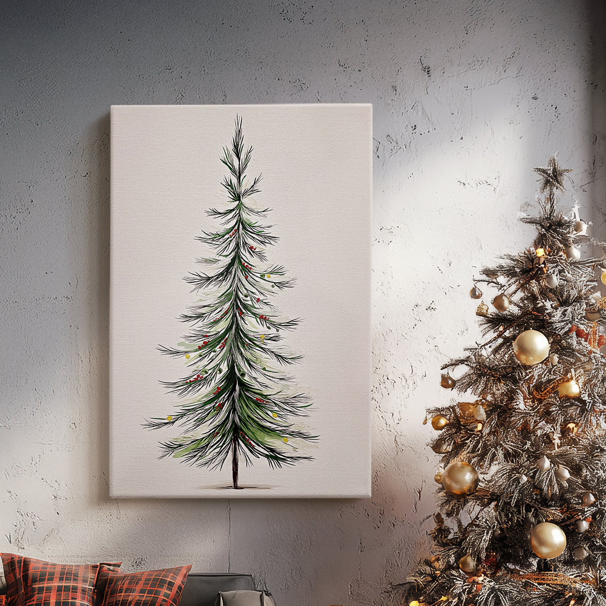 Silver Snow Blessing - Canvas Art Print