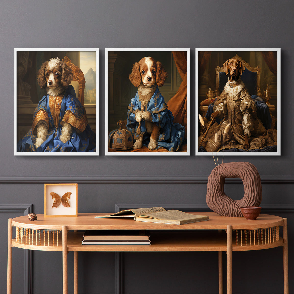 Royal Animals Series LIX - Restickable Framed Art Set