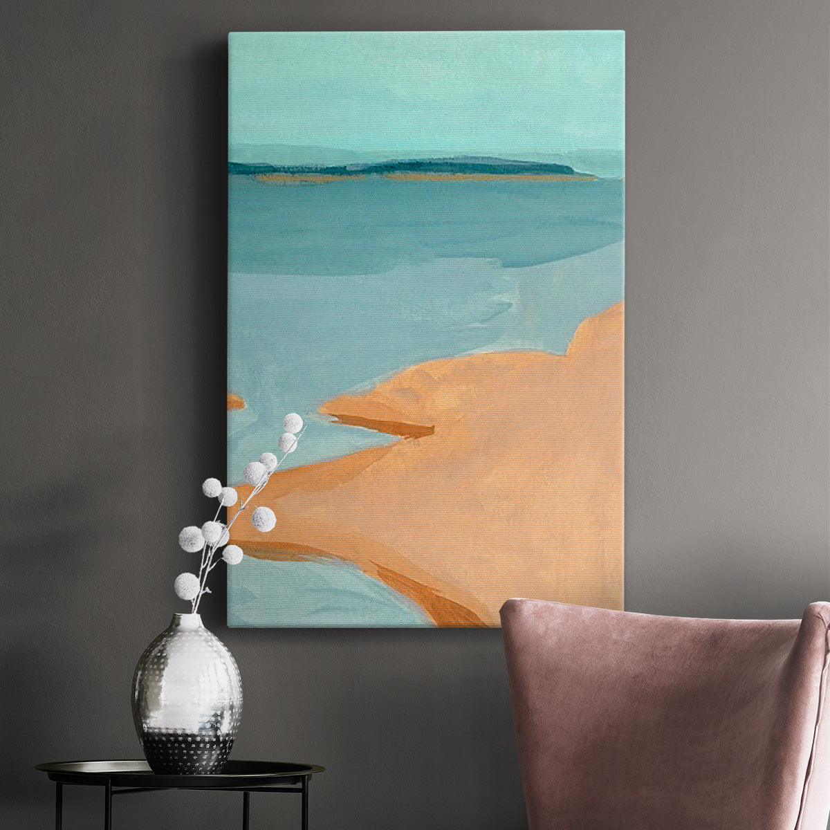 Out on the Sandbar III Premium Gallery Wrapped Canvas - Ready to Hang