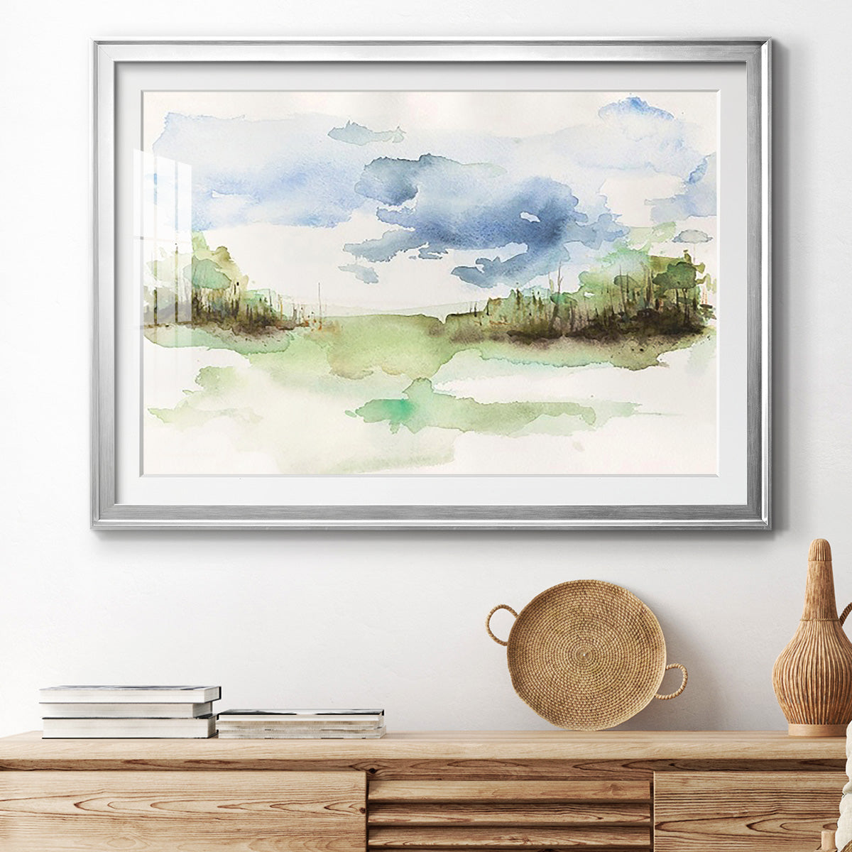 Brush Thickets I - Modern Framed Art Print