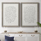 Letter to a Lover I - Premium Framed Canvas 2 Piece Set - Ready to Hang